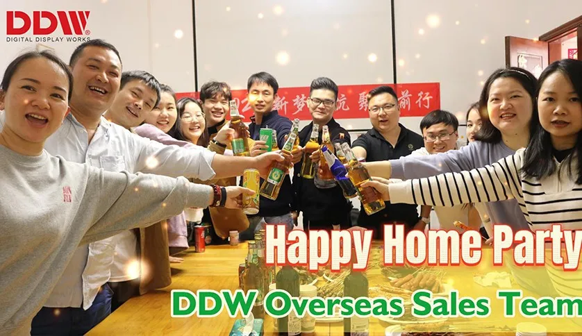 Overseas Sales Team Happy Home Party