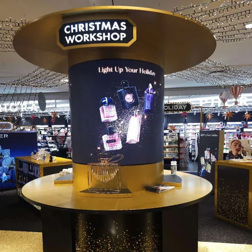 P1.579 Indoor Flexible LED Screen For  Netherlands shopping mall